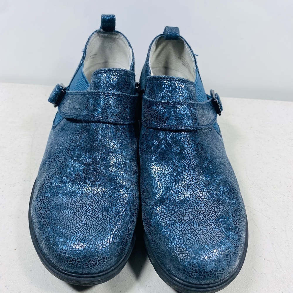 Align By Nurse Mates Women's Arya Slip Resistant Nursing Clog Navy size 8W - Picture 3 of 8